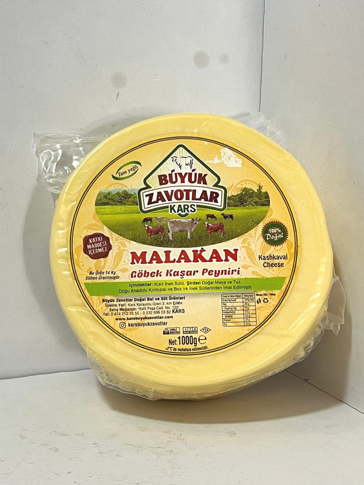 KARS MALAKAN KAŞAR 1KG